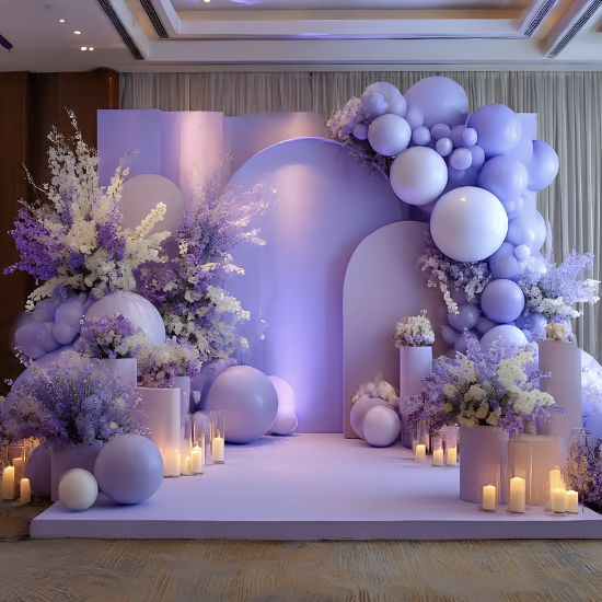 Lavender theme decoration