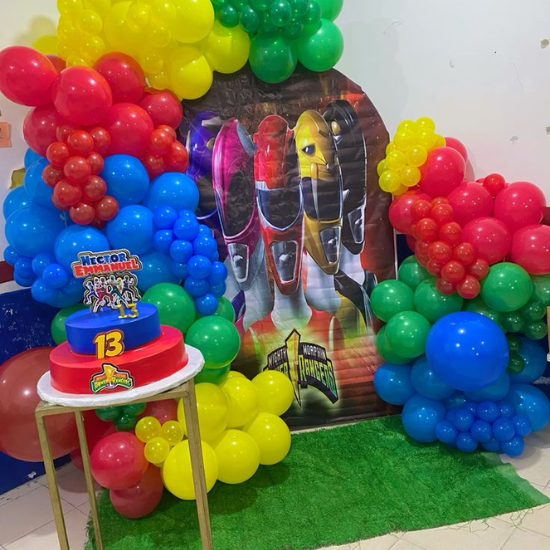Power Rangers theme decoration