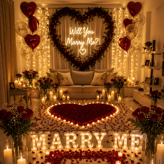 Surprise Proposal Decoration
