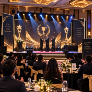 corporate award ceremony setup
